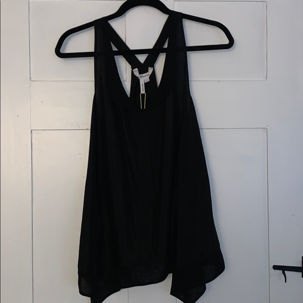 Sheer black tank top